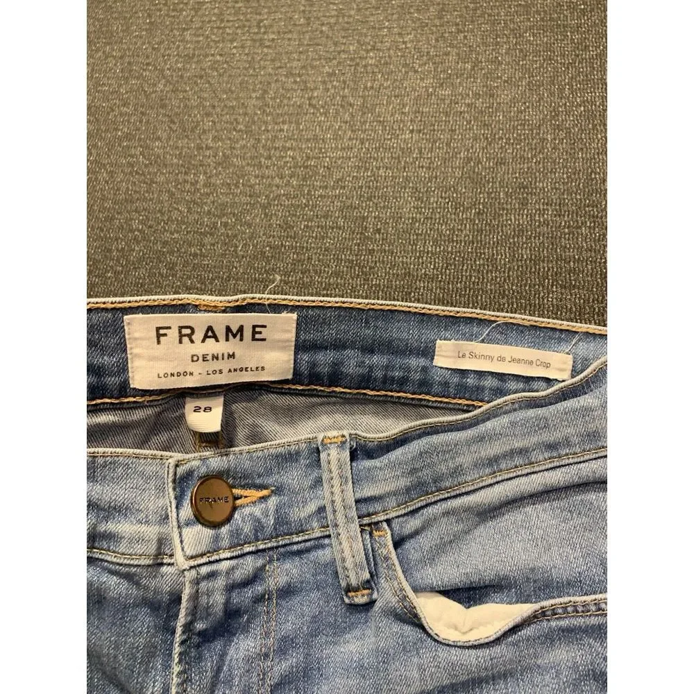 Frame Denim Le Skinny‎ De Jeanna Crop Jeans Size 28
